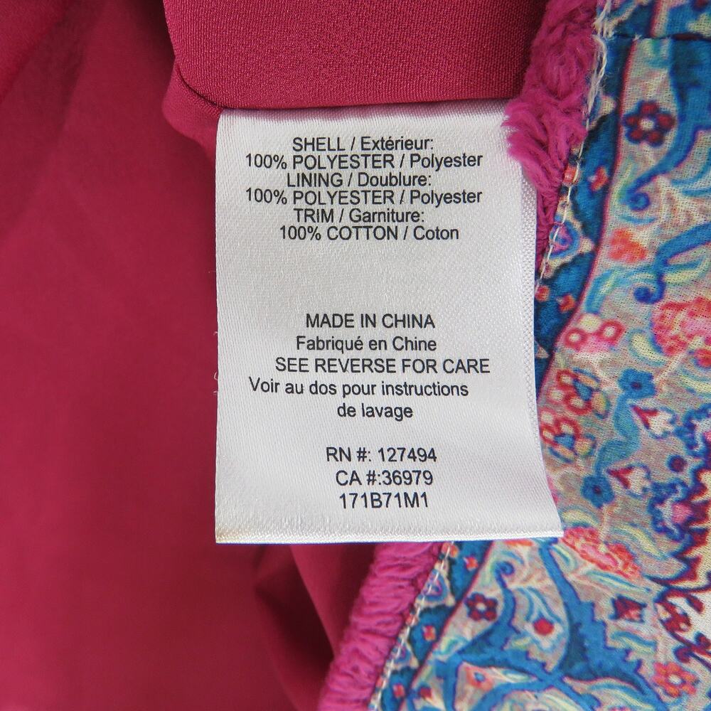 Heartloom Anthropologie Pink & Blue Paisley Off-Shoulder Top XS Boho - Picture 7 of 9